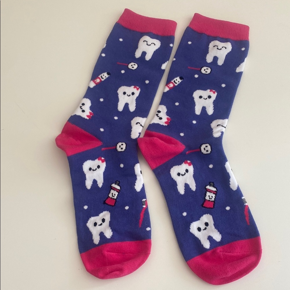 Fun Tooth Patterned Socks